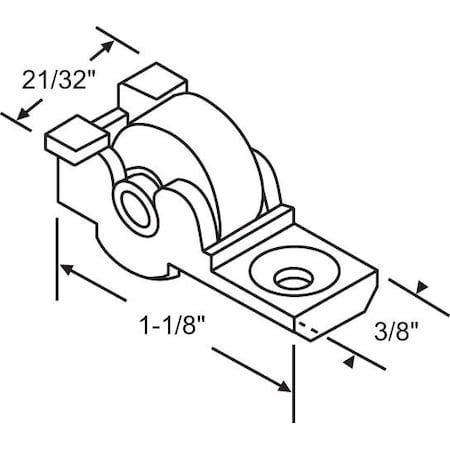 Sliding Window Roller Assembly